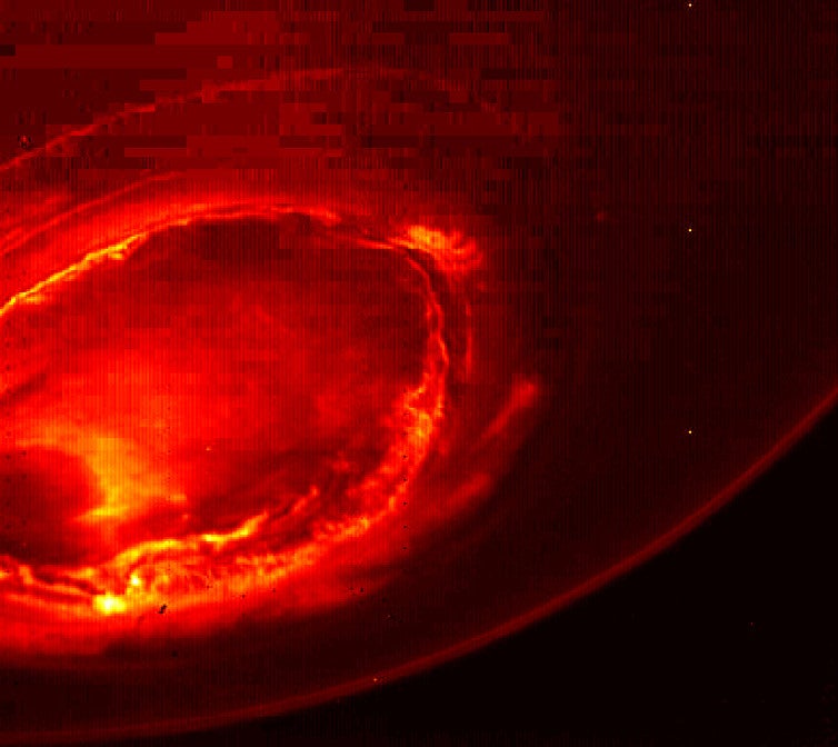 Incredible structures in Jupiterâs southern aurora.