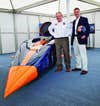 Richard Noble [left] and his driver, Andy Green, set the current land-speed record of 763 mph in 1997.