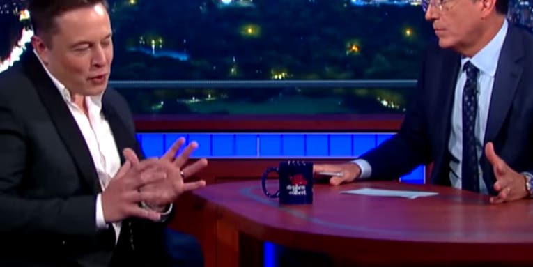 Elon Musk To Stephen Colbert: Nuclear Weapons Could Terraform Mars