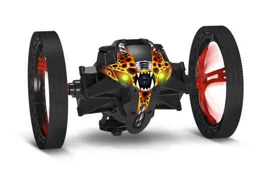 Parrot's new rolling mini drone is piloted through an app with help from an onboard camera. Sumo can hop into your hand and kick over objects on the ground. <a href="http://www.parrot.com/usa/products/jumping-sumo/">$160</a>