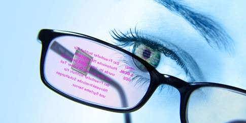Heads-Up Display Embedded In Glasses