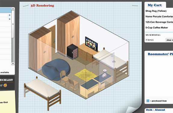 DesignYourDorm Brings College Move-In Day Online With 3-D Modeling