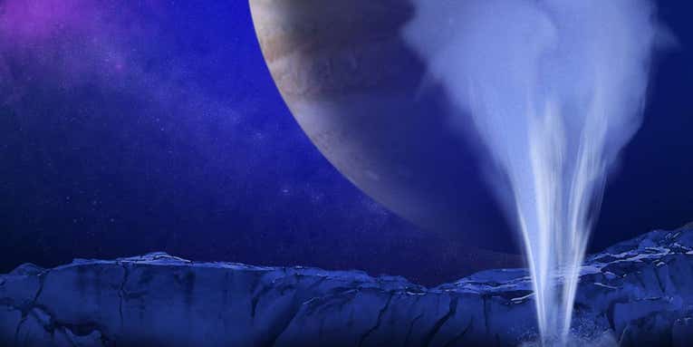 Evidence of life on Jupiter’s moon Europa could be just inches below the surface