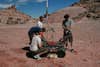 Team members from Brigham Young University do a final check of their rover before starting one of the competition tasks on Friday, June 4.
