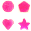 Bioengineers at Harvard pushed pink squares, hearts, and stars through a syringe to demonstrate the versatility and robustness of their gel.