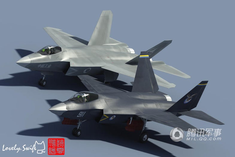 China J-31 stealth fighter