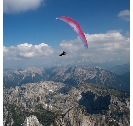 Every choice matters in the design of a paraglider, down to the number of lines supporting the harness. Pilots try to maximize glide (the ratio of the distance a glider moves forward to the distance it moves downward) by minimizing drag, and fewer lines generally translates into less drag and a longer flight. For its newest glider, Ozone figured out a design that safely uses only two lines instead of the customary three or more, and added a wing reinforced with plastic wire to maintain its shape. The result is a major reduction in drag, allowing gliders to travel more than 200 miles in a single flight. See more at the Best of What's New site. <strong>Jump To:</strong>