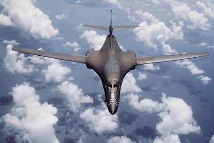 The supersonic B-1B was designed as a low-altitude, high-speed bomber. Its speed makes it less vulnerable to attack than the comparatively clunky B-52, but it's not as stealthy as the B-2. The B-1B flies faster than the 2018 bomber and carries only non-nuclear weapons.