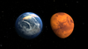 This artist’s conception compares how Mars might have looked as a wetter, warmer planet (left) than it does today (right). With an average surface temperature of -67°F, the Red Planet is much too cold for us Earthlings today. However, scientists believe Mars was once warm enough to hold liquid water. The data MAVEN collects will tell scientists about Mars’ climate history and help them assess the feasibility of life on Mars.