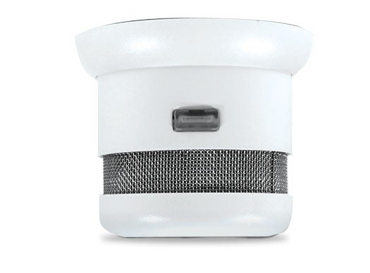 Only three ounces and the size of an egg, the Atom is the smallest smoke alarm made. It has a photoelectric sensor that detects smoke from smoldering fires, making it more sensitive than ionization alarms that detect fast-flaming fires. First Alert Atom Smoke and Fire Alarm $50