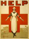A World War I-era Red Cross poster.