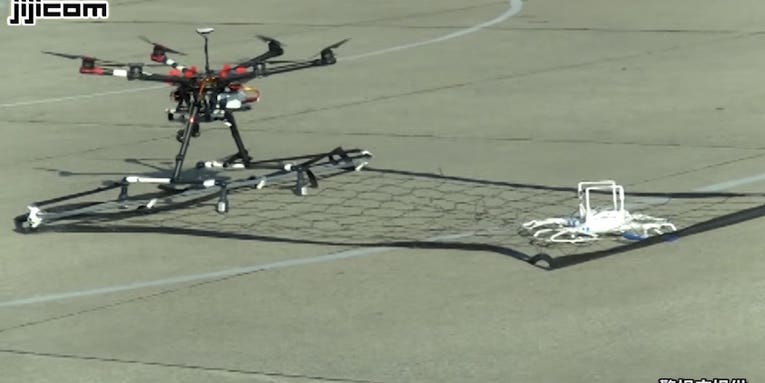Watch Japan’s Police Drone Catch A Quadcopter
