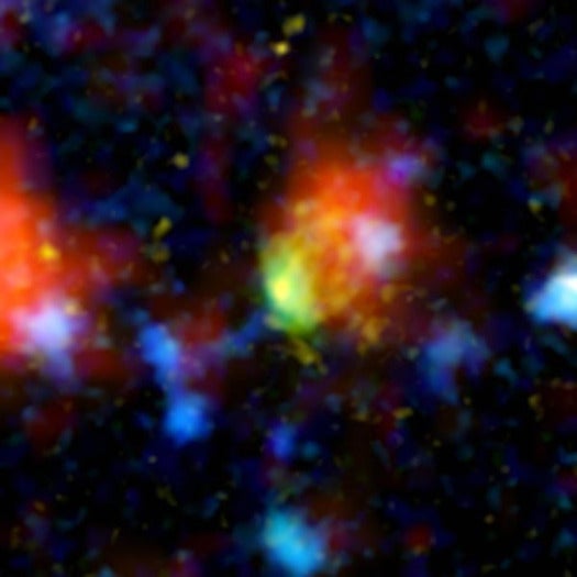 The Baby Boom galaxy is one busy mother. During the 12.3 billion year old period scientists are currently looking at, the galaxy produced between 1,000 and 4,000 stars a year. While impressive as such, that rate of star birth is even more unusual considering the universe was only 1.3 billions years old at the time.