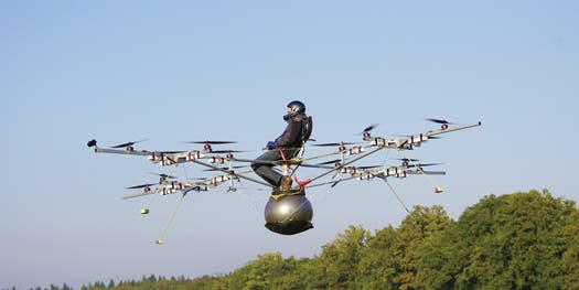 German Physicist Flies First Manned Electric Multicopter
