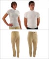 Super-thin d3o padding reinforces the shoulders of these competition shirts, and the tailbone and lower back in the breeches.