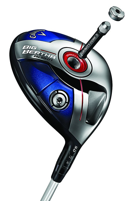 The Big Bertha Alpha is the first driver with a center of gravity that is adjustable horizontally and vertically. That means a golfer can tweak a ball's spin independently of launch angle—something never before possible. <a href="http://www.callawaygolf.com/golf-clubs/drivers/drivers-2014-big-bertha-alpha.html">$499</a>