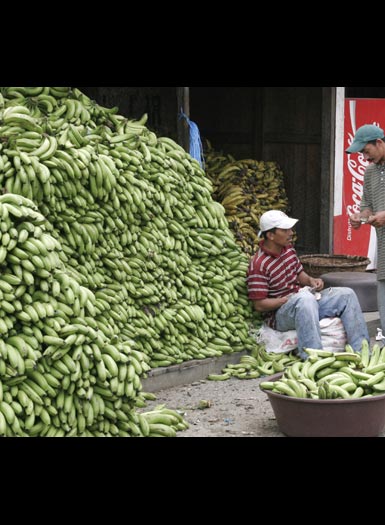 street vendors selling bananas