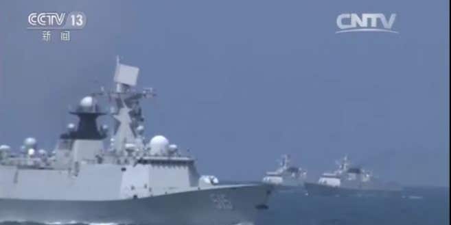 As a drill and potential warning, China’s navy just fired dozens of missiles near North Korea