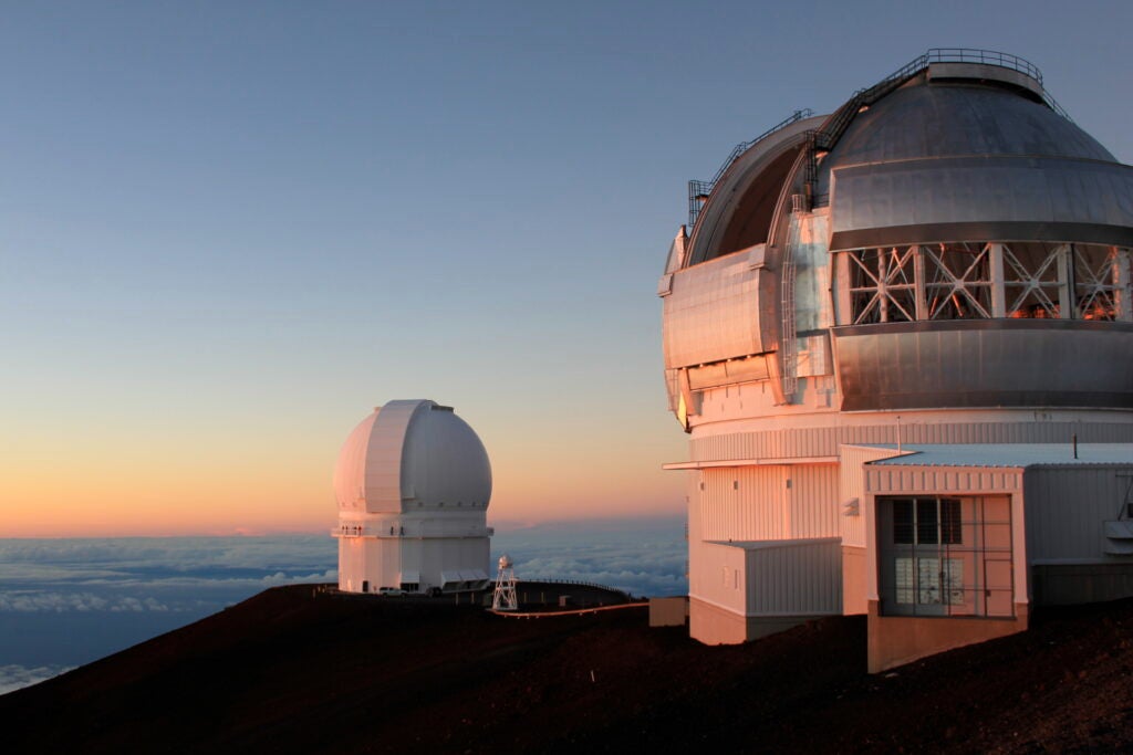 <strong>Location:</strong> Mauna Kea, Hawaii <strong>First Light:</strong> 1992 When it came online in 1992, Keck was twice the size of the biggest telescopes at the time. So many astronomers wanted to use it that the designers quickly built another nearly identical scope: Keck II, equipped with different instruments, which saw first light in 1996. Since then, the pair has yielded major discoveries, including dark energy, which won a 2011 Nobel Prize.