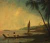 The view from Point Venus, Tahiti, where Capt. James Cook and his men observed the transit of Venus. Oil on canvas, William Hodges, 1744-1797.