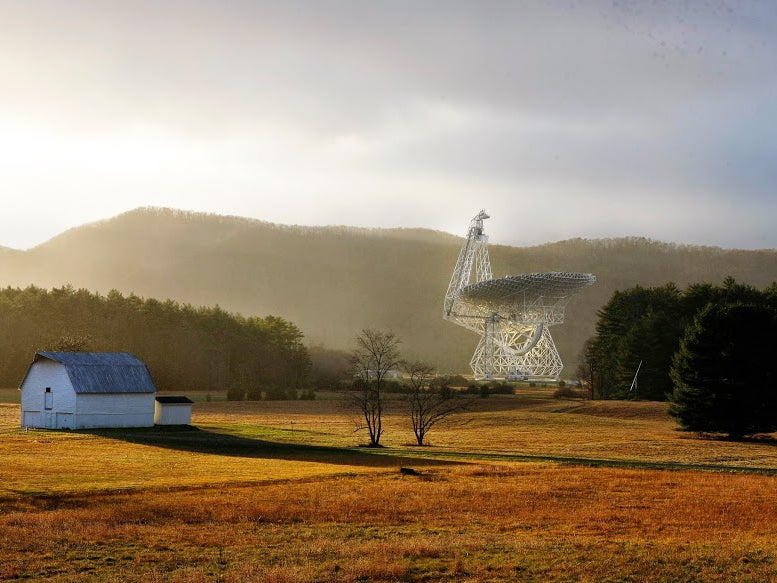 The Green Bank Telescope is the world's largest fully steerable radio telescope.
