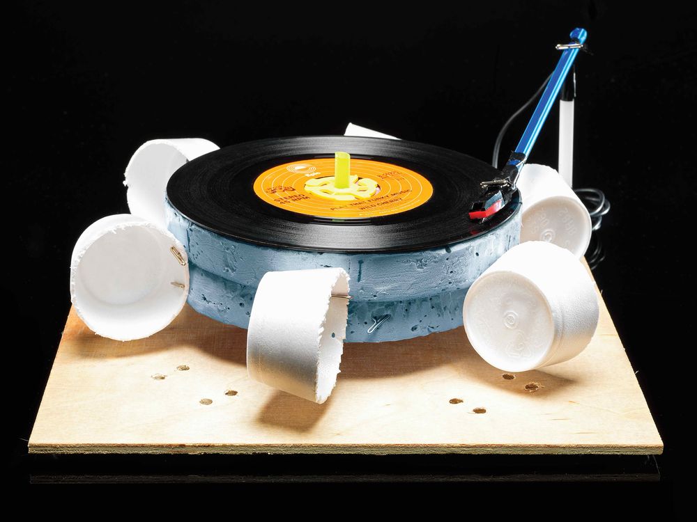 record player powered by the wind