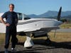 Pilot Brien Seeley, organizer of a new contest of more fuel-efficient personal planes.