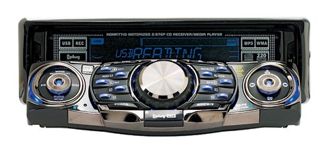 Hit the highway with your downloaded and subscription music with the first car stereo that supports the digital-rights-management scheme of Napster and other such services. Plug your audio player into the USB jack to control and charge it through the stereo. <strong>Dual Electronics XDMR7710 $250;</strong> <a href="http://dualav.com">dualav.com</a>