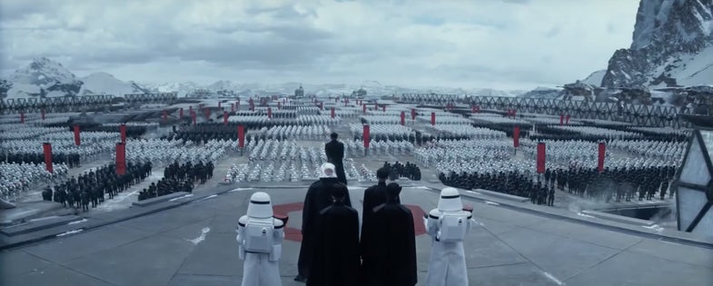 A Legion Of Stormtroopers In New Star Wars International Trailer
