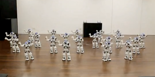 Video: French Robot Troupe Dances in Unison at Shanghai Expo