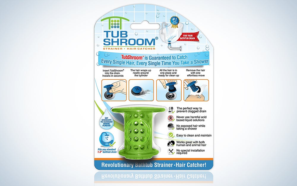 TubShroom the Revolutionary Tub Drain Protector Hair Catcher