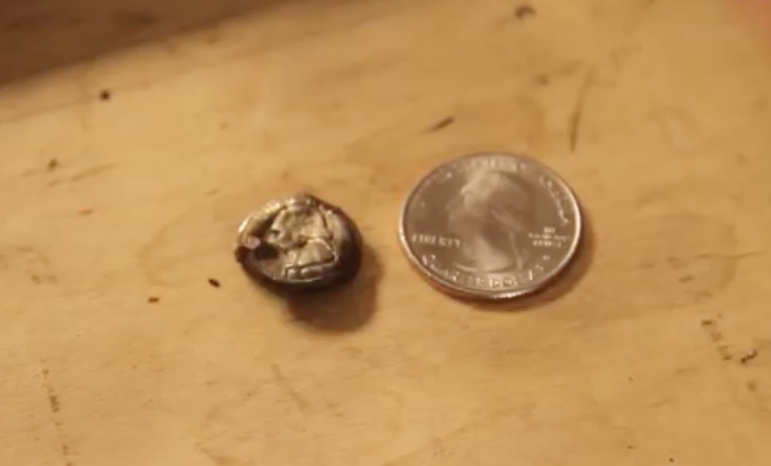 Watch Super-Powerful Electromagnets Shrink Quarters