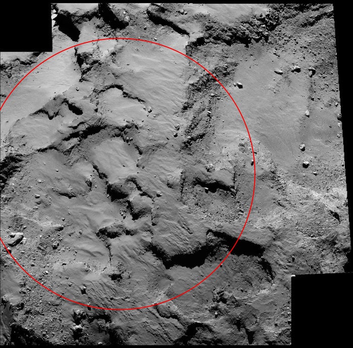 Philae's primary landing spot
