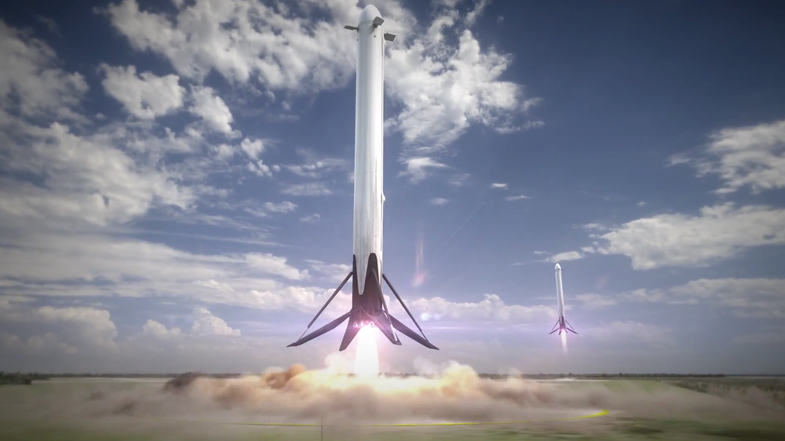 An animation of what SpaceX's future rocket landings might look like