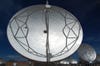 ALMA's 50 "big" antennas--25 made in the U.S., 25 made in Europe--move in unison to change viewing positions in the sky.
