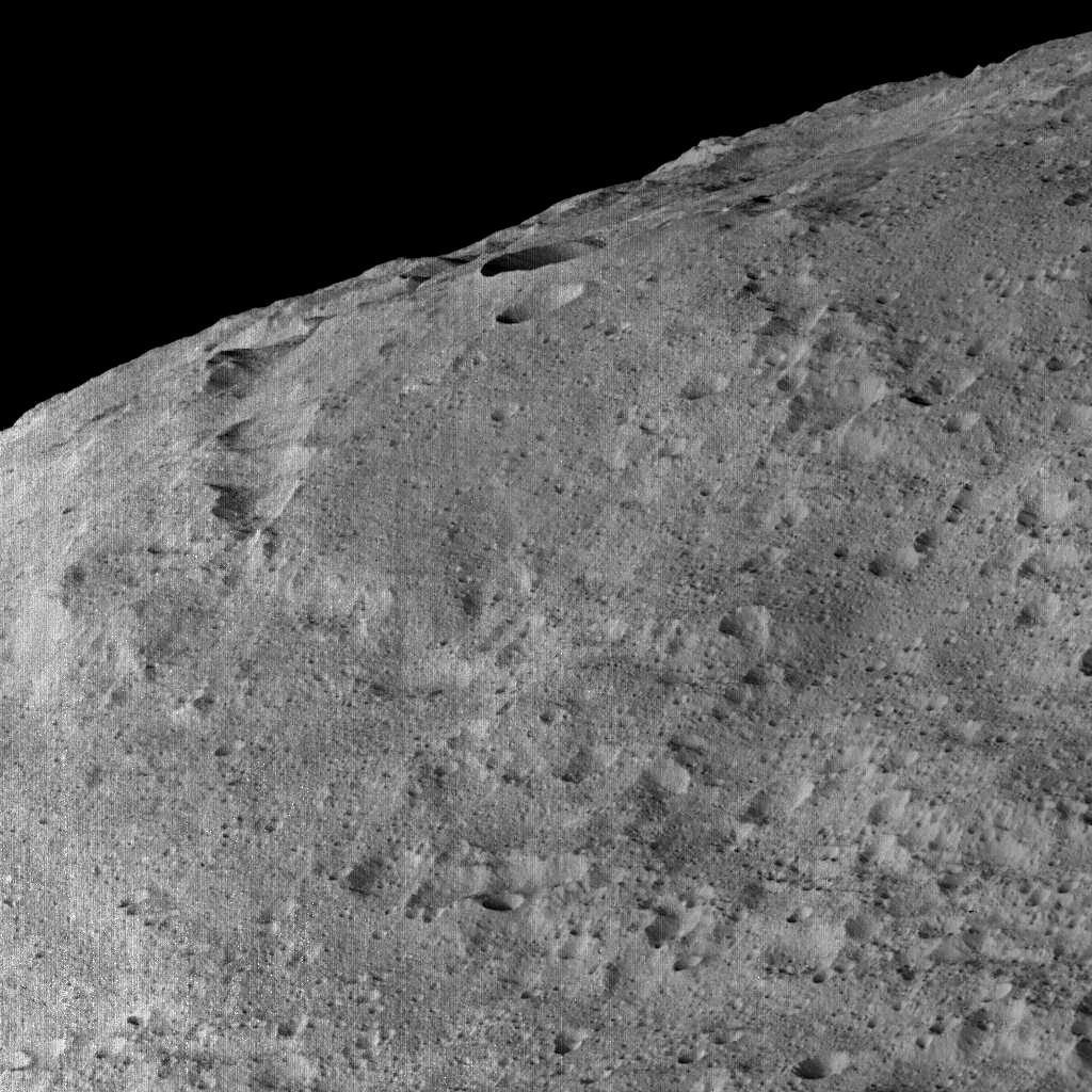 An area in the southern mid-latitudes of Ceres