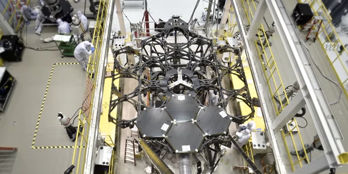 Watch This Mesmerizing Timelapse of NASA’s Next Humongous Telescope Being Assembled