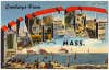 Greetings from Nantucket postcard Massachusetts