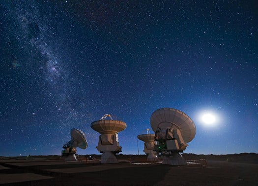 The 66-dish Atacama Large Millimeter Array in Chile could soon become the centerpiece of a global telescope array designed to see the black hole at the center of the Milky Way.