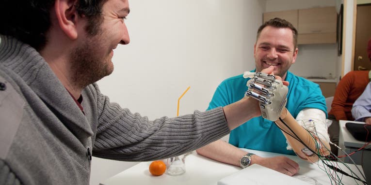 A Mind-Controlled Robotic Hand With A Sense Of Touch