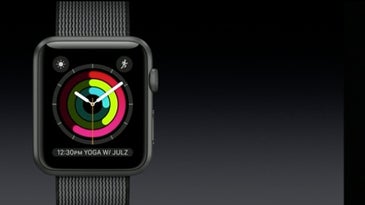 The Apple Watch's new activity-focused watch face.