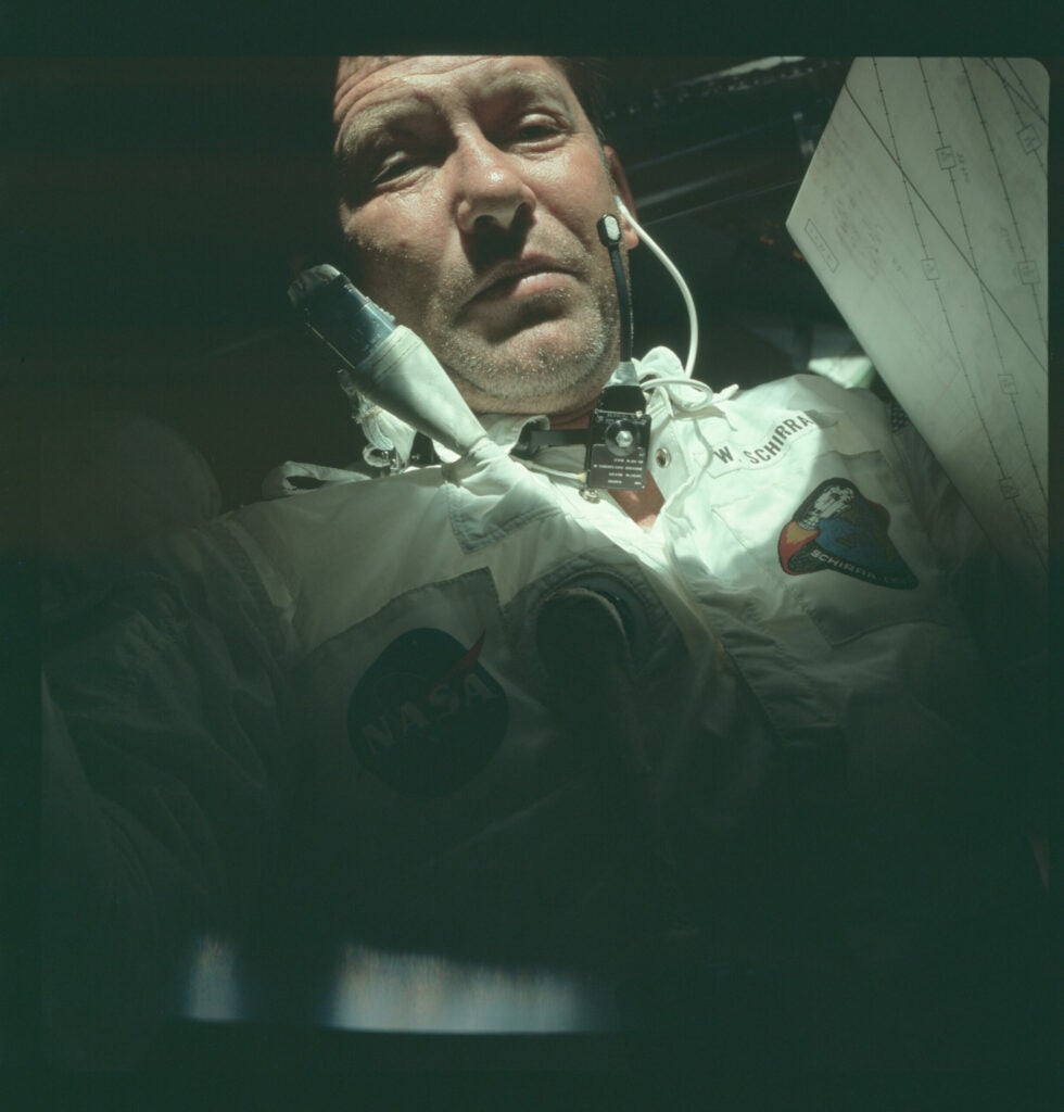 Apollo 7 Commander Wally Schirra.