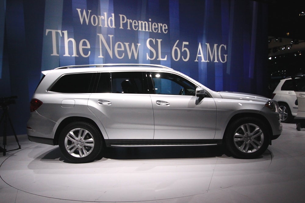 Mercedes unveiled the redesigned GL class, the automaker's entry in the highly profitable gargantuan-SUV market.