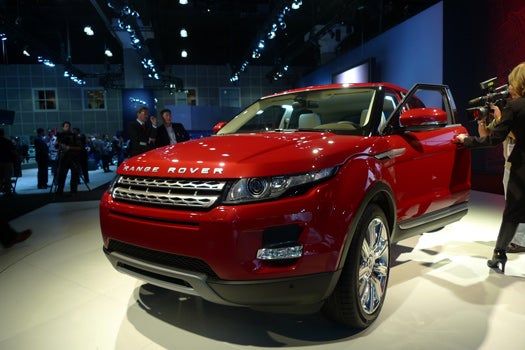 Range Rover showed the Evoque three-door at the Paris show earlier fall; now it's time to take the sheet off the five-door version. We like the bigger brother more than its smaller sibling.