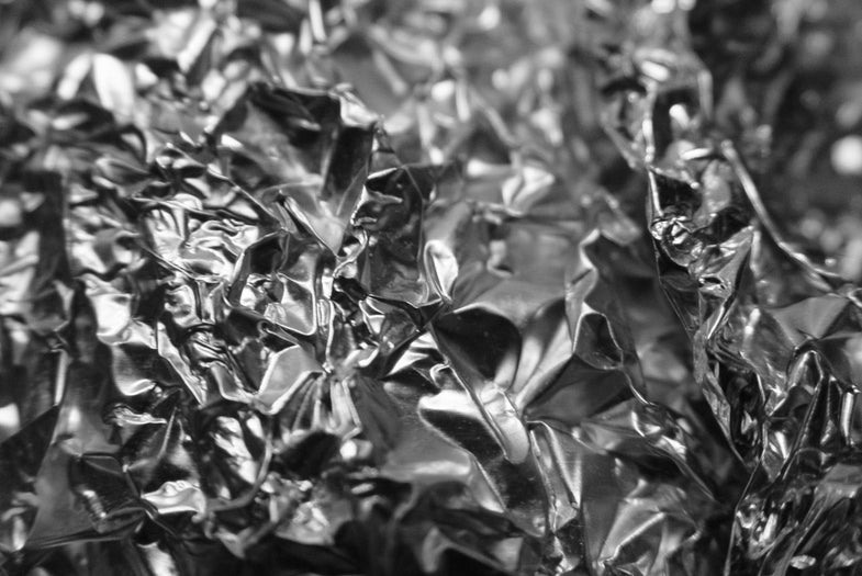 Scientists took normal Aluminum foil and heated it to a state where it becomes transparent to X-rays.