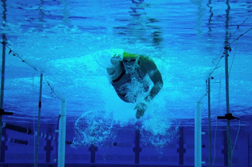The suit has 5 percent less passive drag than their last version (when coasting), while swimmers consumed 5 percent less oxygen at a specific speed--meaning they could swim faster.