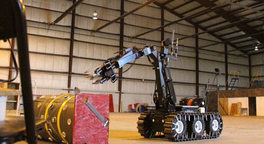 Bomb Squad Robot Lifts Weights