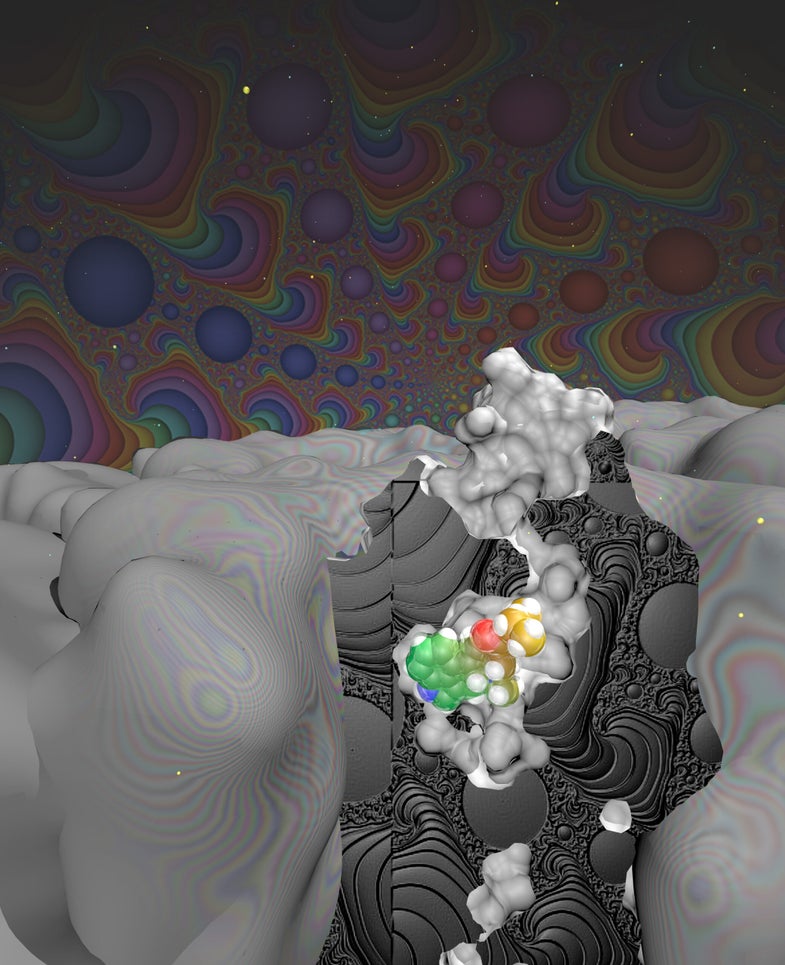 LSD literally gets stuck inside your brain