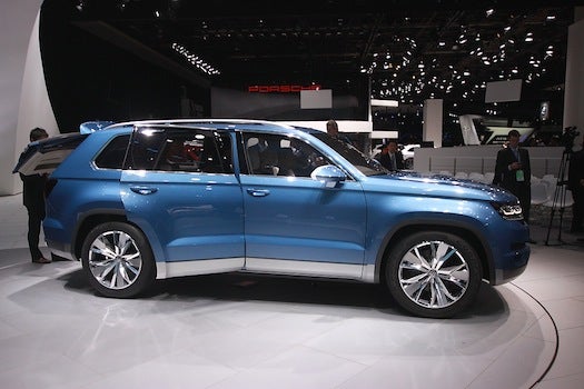 This six-seat plug-in strikes us as a great idea—ideal for families who want or need SUV room but like the idea of making short trips using no petroleum whatsoever. Alas. After talking to a VW rep on the show floor, we're a) pretty sure we'll see a production VW SUV much like this in the future, but b) pretty sure it will have a much more conventional powertrain than the diesel plug-in-hybrid putatively contained in this concept vehicle.