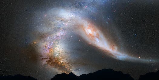 Video: The Milky Way and Andromeda Crash Together